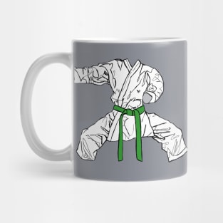 Green Belt Karate Gi Mug